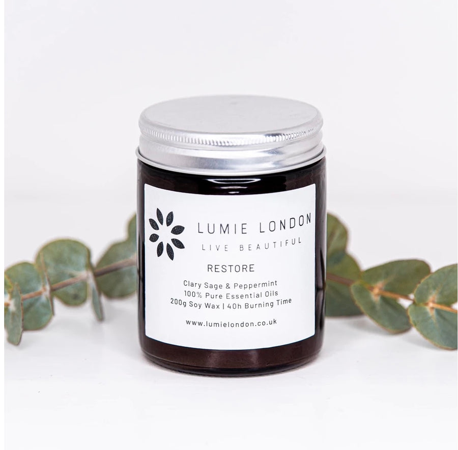 RESTORE Soy Candle with Pure Essential Oils